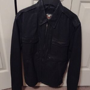 Harley-Davidson Black Military Style Jacket